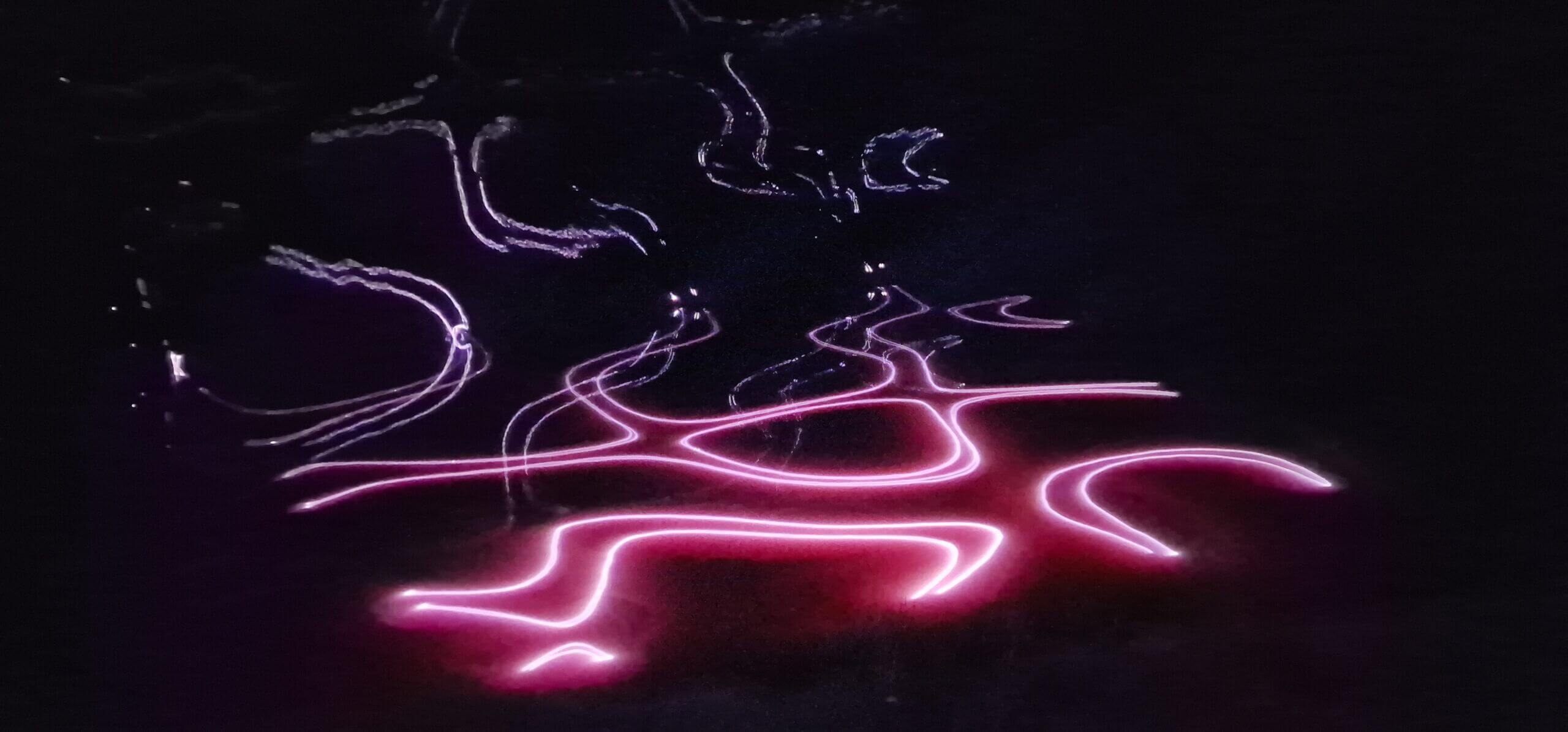 Europe Évènement - Projection laser d'une constellation pour un mapping lac
