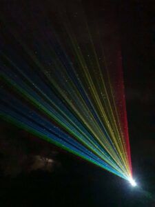 Europe Évènement - Spectre multicolore en laser